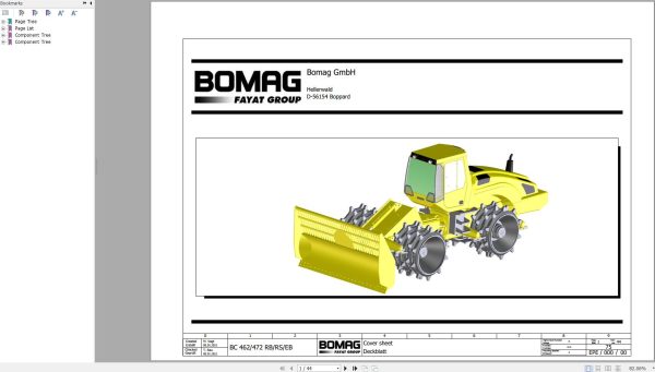 Bomag BC 462 472 RB RS EB Function.75 Wiring Diagram 2011 EN DE