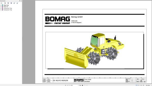 Bomag BC 462 472 RB RS EB Function.95 Wiring Diagram2011 EN DE