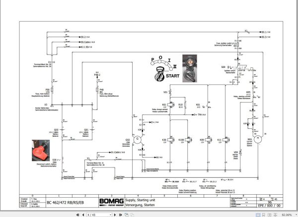 Bomag BC 462 472 RB RS EB Function.96 Wiring Diagram 2011 EN DE 1