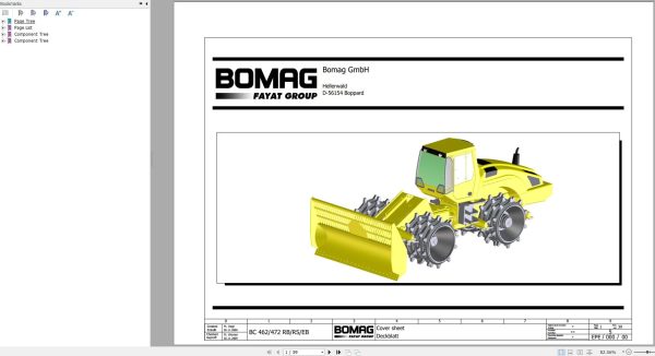 Bomag BC 462 472 RB RS EB Funtion.5 Wiring Diagram 2009 EN DE