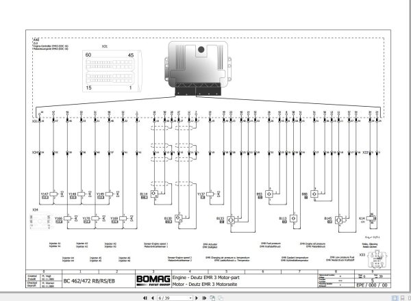 Bomag BC 462 472 RB RS EB Funtion.5 Wiring Diagram 2009 EN DE 1