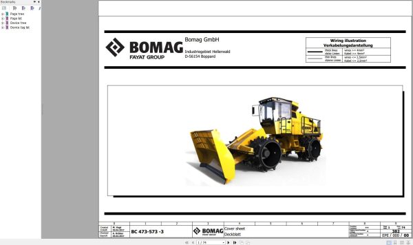 Bomag BC 473 3 573 3 Function.382 Wiring Diagram 2017 EN DE