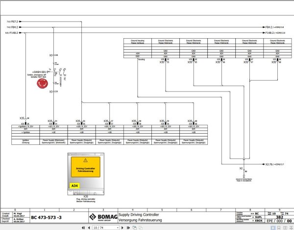 Bomag BC 473 3 573 3 Function.382 Wiring Diagram 2017 EN DE 1