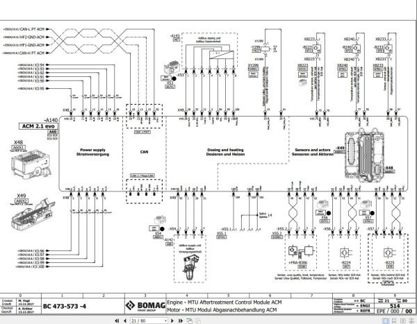 Bomag BC 473 4 BC 573 4 Function.514 Wiring Diagram 2017 EN DE 1