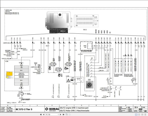 Bomag BC 572 2 Tier 3 Function.400 Wiring Diagram 2016 EN DE 1
