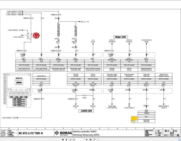 Bomag BC 672 1172 Tier 4i Function.213 Wiring Diagram 2013 EN DE 1