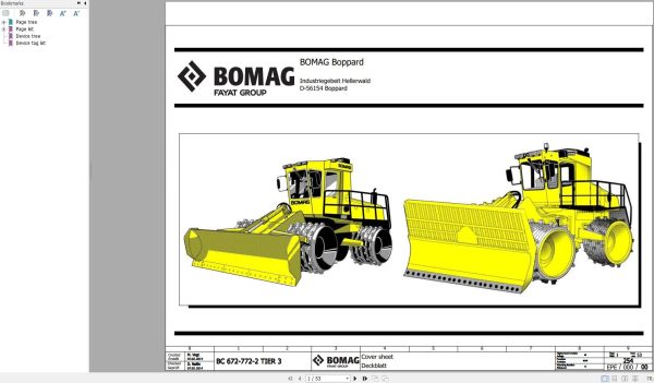 Bomag BC 672 772 2 Tier 3 Function.254 Wiring Diagram 2014 EN DE