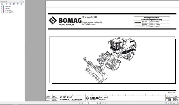 Bomag BC 773 RS 5 MTU OM 471 LA Stage V Function.652 Wiring Diagram 2020 EN DE 1