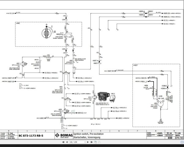 Bomag BC 873 1173 RB 5 Function.650 Wiring Diagram 2020 EN DE 1