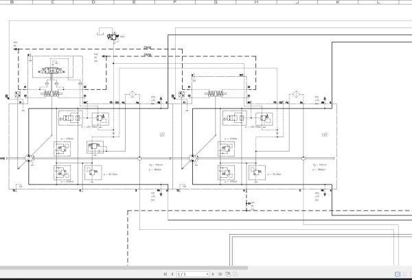 Bomag BC 972 1172 Drawing No.A57190818 Hydraulic Schematic 2011 EN DE 1