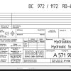 Bomag BC 972 1172 RB 4 Drawing No.A57190824 00 001 Hydraulic Schematic 2014 EN DE