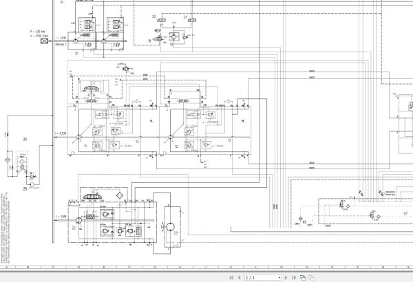 Bomag BC 972 1172 RB 4 Drawing No.A57190824 00 001 Hydraulic Schematic 2014 EN DE 1