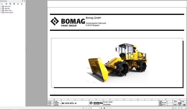 Bomag BC473 573 4 Function.329 Wiring Diagram 2015 EN DE
