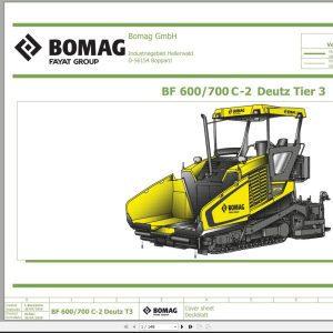 Bomag BF 600 700 C 2 DEUTZ Tier 3 Function.698 Wiring Diagram 2020 EN DE