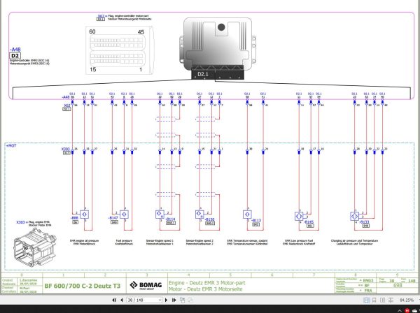 Bomag BF 600 700 C 2 DEUTZ Tier 3 Function.698 Wiring Diagram 2020 EN DE 1