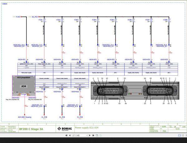 Bomag BF200C Wiring Diagram Stage 3A Function.630 2020 EN IT 1
