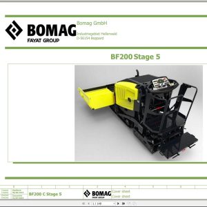 Bomag BF200C Wiring Diagram Stage 5 Function.637 2019
