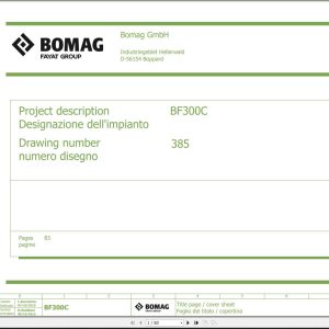 Bomag BF300C Wiring Diagram Function.385 2015 EN IT