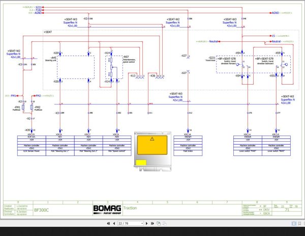 Bomag BF300C Wiring Diagram Function.71 2010 EN IT 1
