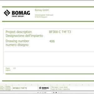 Bomag BF300C Wiring Diagram T4f T3 Function.406 2016 EN IT