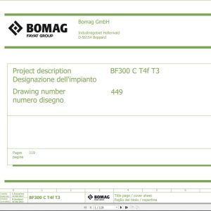 Bomag BF300C Wiring Diagram T4f T3 Function.449 2017 EN IT