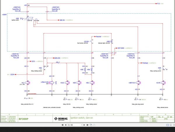 Bomag BF300P Wiring Diagram Function.346 2015 EN IT 1
