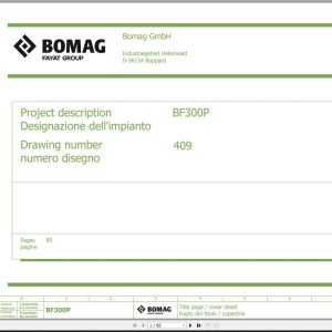 Bomag BF300P Wiring Diagram Function.409 2015 EN IT