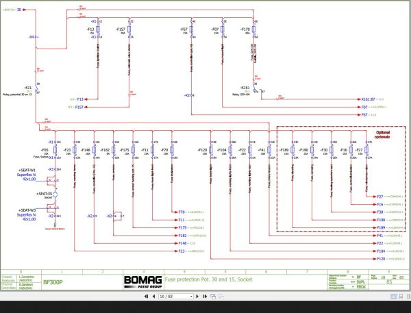 Bomag BF300P Wiring Diagram Function.85 2011 EN IT 1