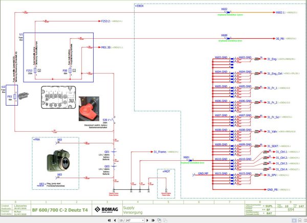 Bomag BF600C 2 BF700C 2 Wiring Diagram MTU Tier 4f Function.694 2020 EN DE 1