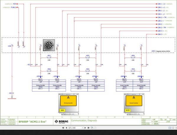 Bomag BF600P Wiring Diagram Function.258 2014 EN IT 1