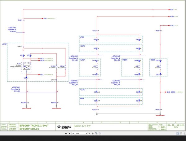 Bomag BF600P Wiring Diagram Function.376 2016 EN IT 1