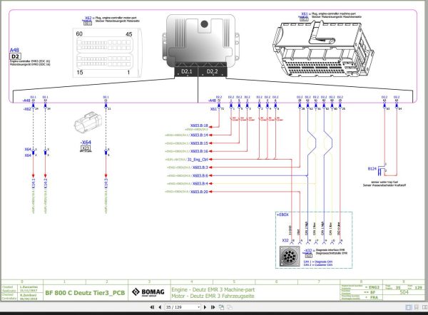 Bomag BF800C Wiring Diagram Deutz Tier 3 PCB Function.504 2018 EN DE 1