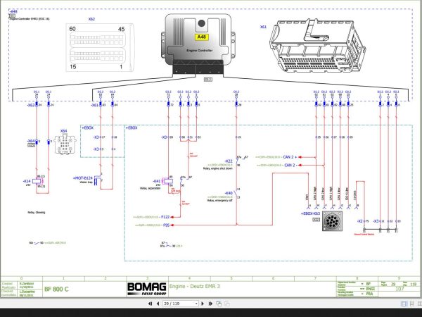 Bomag BF800C Wiring Diagram Function.107 2011 EN IT 1
