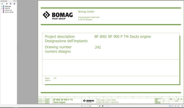 Bomag BF800P BF900P Wiring Diagram T4i Deutz Engine Function.242 2013 EN IT