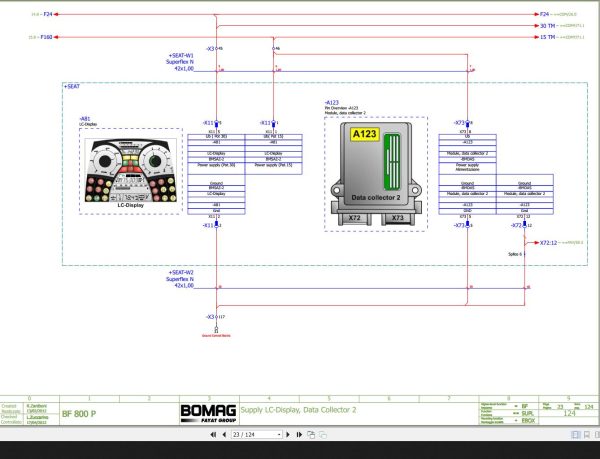 Bomag BF800P Wiring Diagram Function.124 2012 EN IT 1