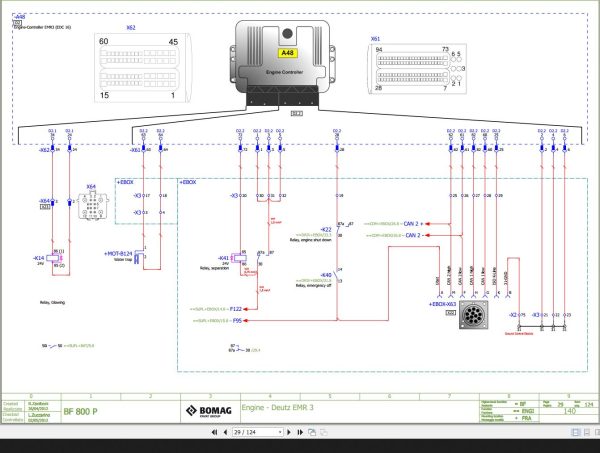 Bomag BF800P Wiring Diagram Function.140 2012 EN IT 1