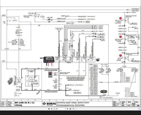Bomag BM1x00 35 Wiring Diagram 4i C1 Function.422 2016 EN DE 1