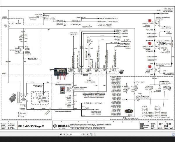 Bomag BM1x00 35 Wiring Diagram Stage V Function.634 2019 EN DE 1