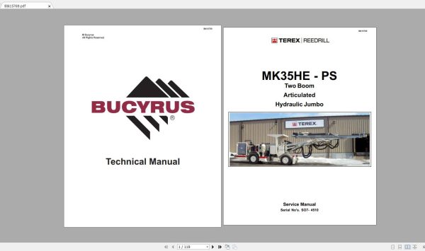 CAT Jumbo Drill Collection Service Information PDF DVD 5