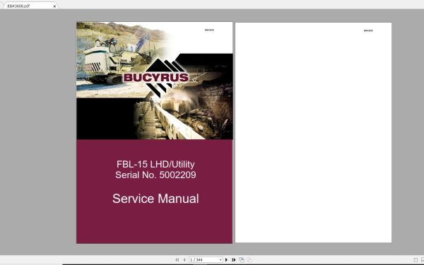 CAT Load Haul Dump Collection Service Information PDF DVD 4
