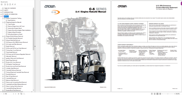 CROWN Forklift Truck 11.8GB Service Manuals Parts Manual DVD 11