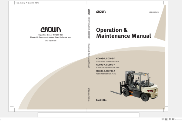 CROWN Forklift Truck 11.8GB Service Manuals Parts Manual DVD 8