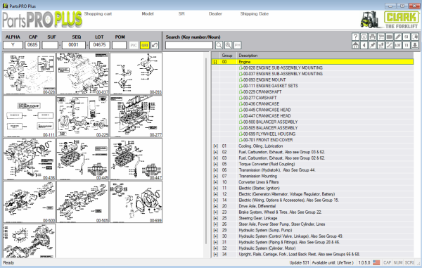 Clark ForkLift Parts Pro Plus EPC v531 10.2022 Spare Parts Catalog DVD 3