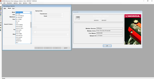 HONDA EPC v4 10.2022 SPARE PARTS CATALOG DVD 3