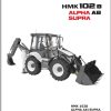 Hidromek Backhoe Loader HMK 102B Alpha A8 Supra Service Manual TR