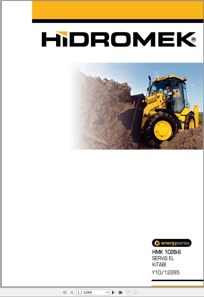Hidromek Backhoe Loader HMK 102B S Energy Service Manual TR