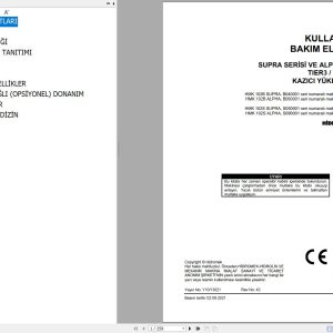Hidromek Backhoe Loader HMK102B HMK102S Supra Alpha Operation and Maintenance Manual TR