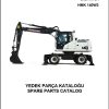 Hidromek Excavator HMK 140 W3 Spare Parts Catalog E120101 Izusu Engine EN TR
