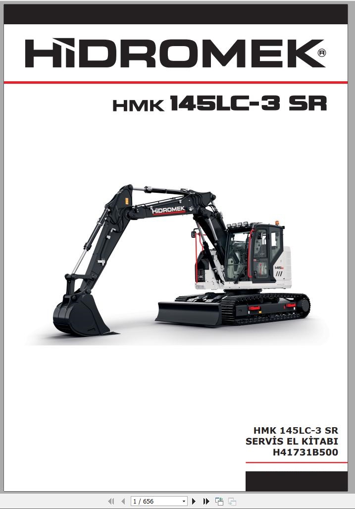 Hidromek Excavator HMK 145LC 3 SR Service Manual TR