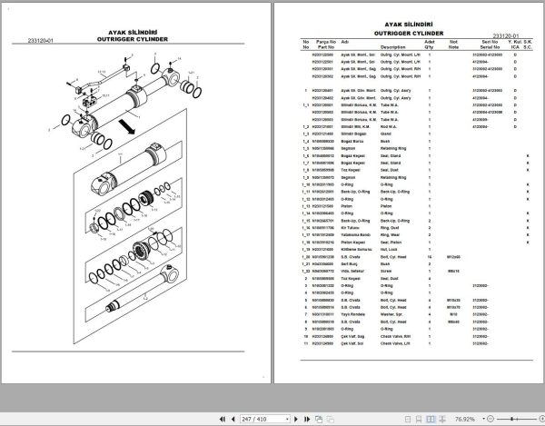 Hidromek Excavator HMK 200 W Spare Parts Catalog 3123001 EN TR 1